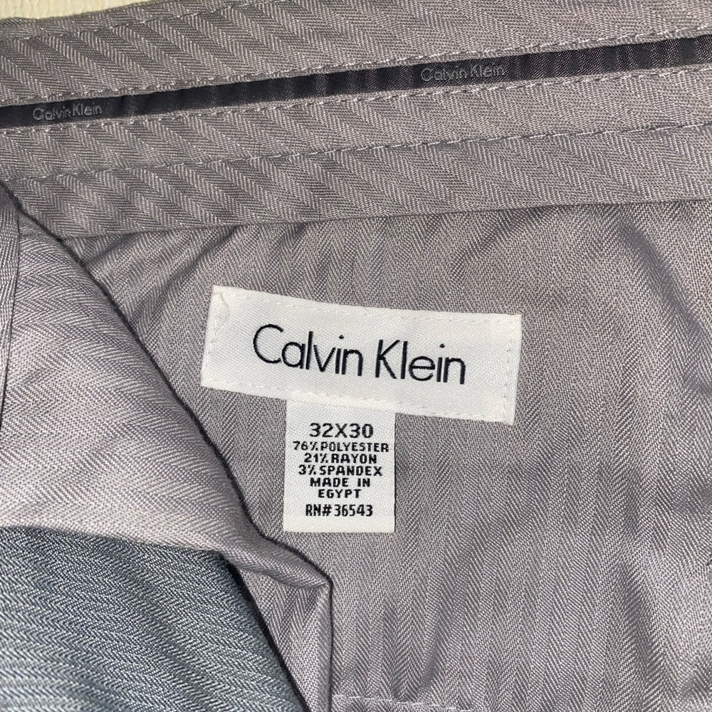 Men's Gray Calvin Klein Slacks - Picture 3 of 4
